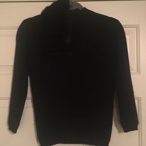 Versace Black Mock Turtleneck